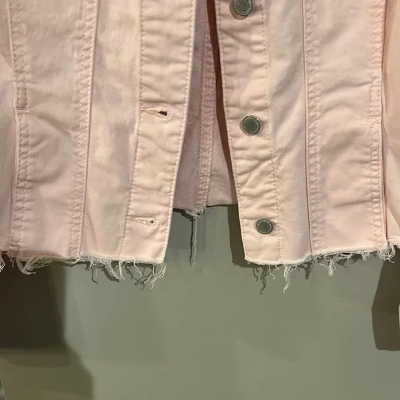 Women's Pink Denim Jacket - Picture 4 of 4